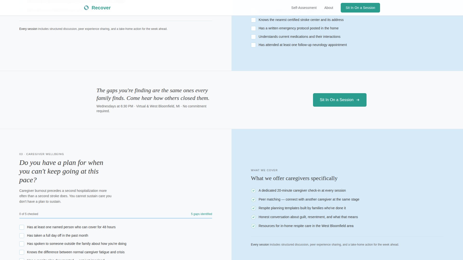 Stroke Recovery Care Professional Website Template
