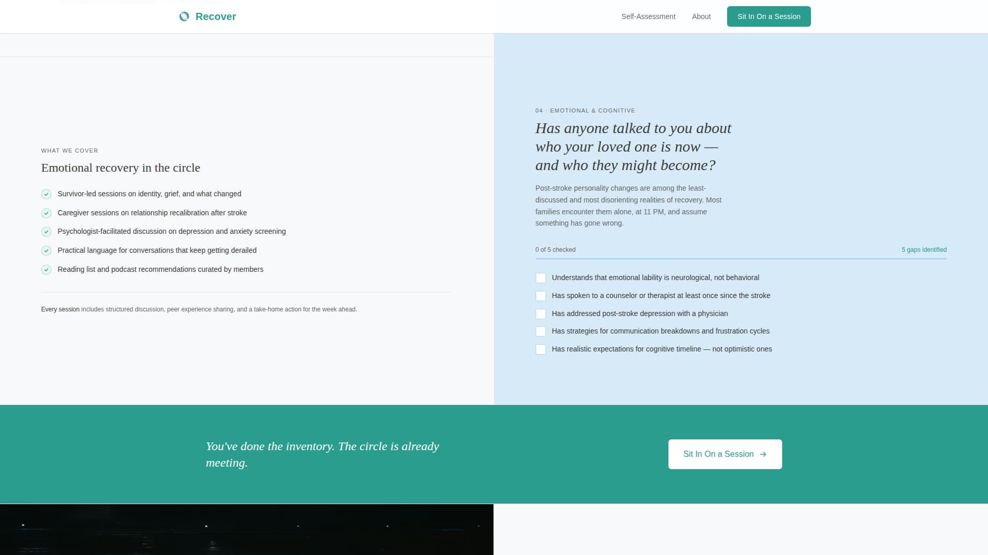 Stroke Recovery Care Professional Website Template