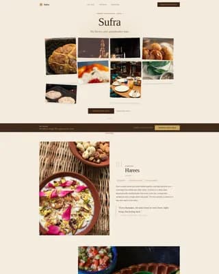 Middle Eastern Cuisine & Dining Professional Website Template