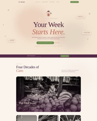 Grocery & Food Retail Professional Website Template