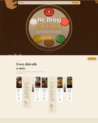 Injera — Ethiopian Catering Landing Page Template