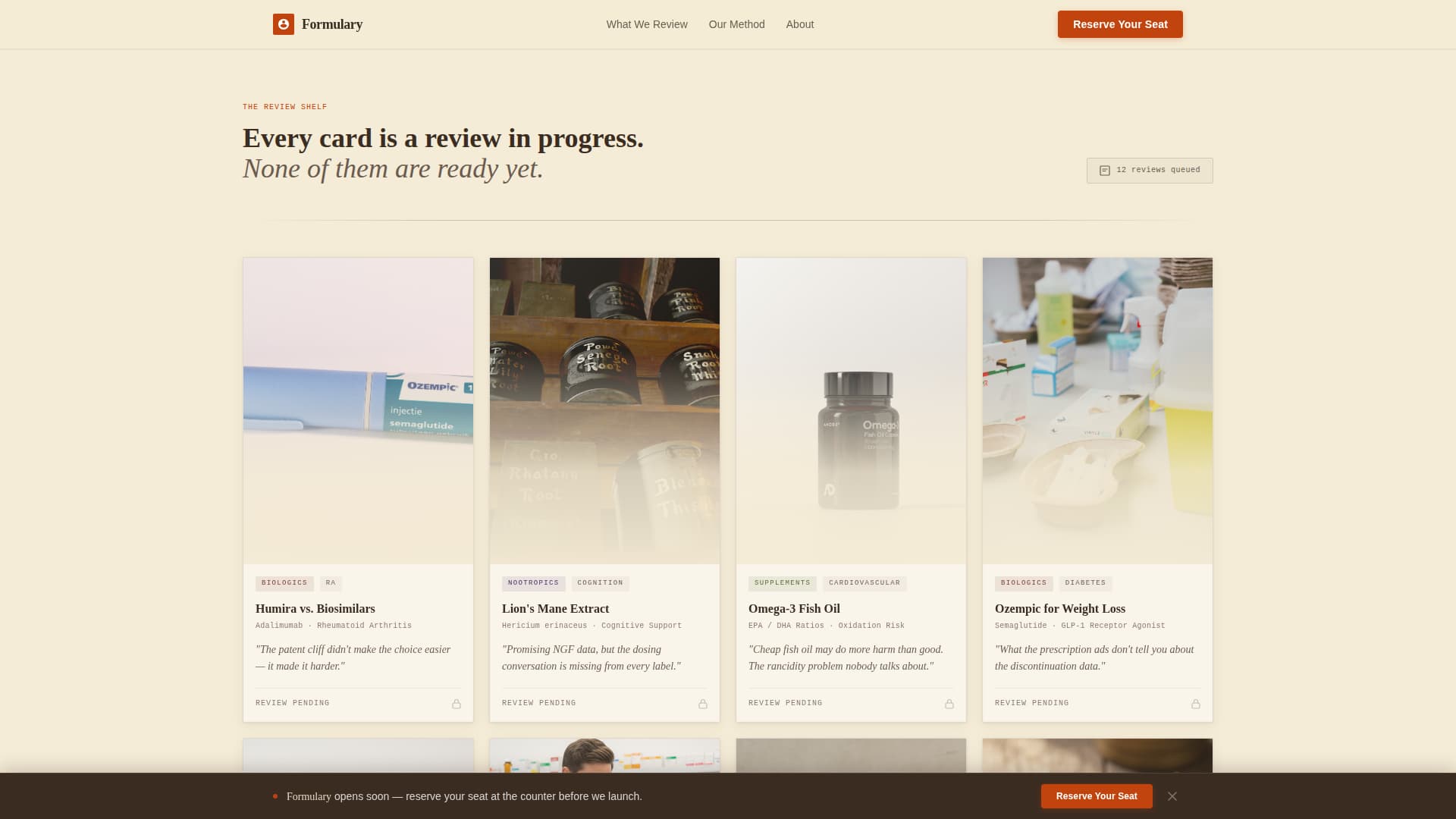 Pharmaceutical Blog & Media Pre-Launch Website Template