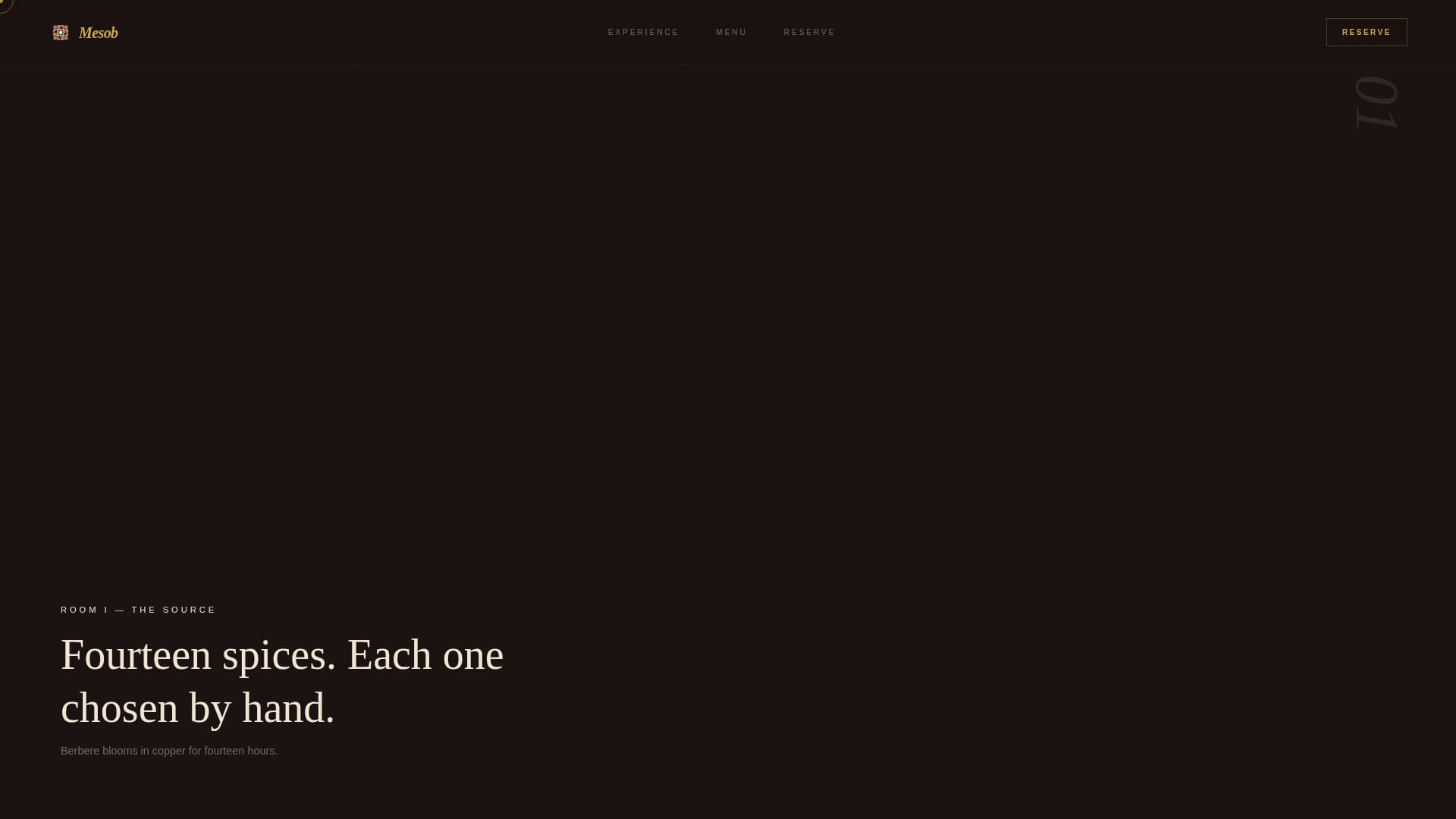 Mesob - Immersive Ethiopian Landing Page Template
