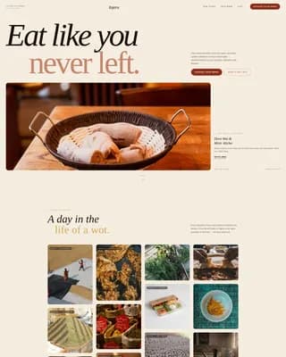 Injera — Authentic Ethiopian Catering Landing Page Template