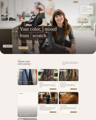 Tint - Luxe Haircolor Landing Page Template