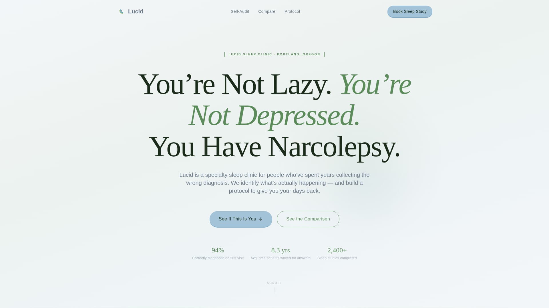 Sleep Medicine & Clinic Booking Website Template