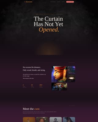 Marionette - Enchanting Puppetry Landing Page Template