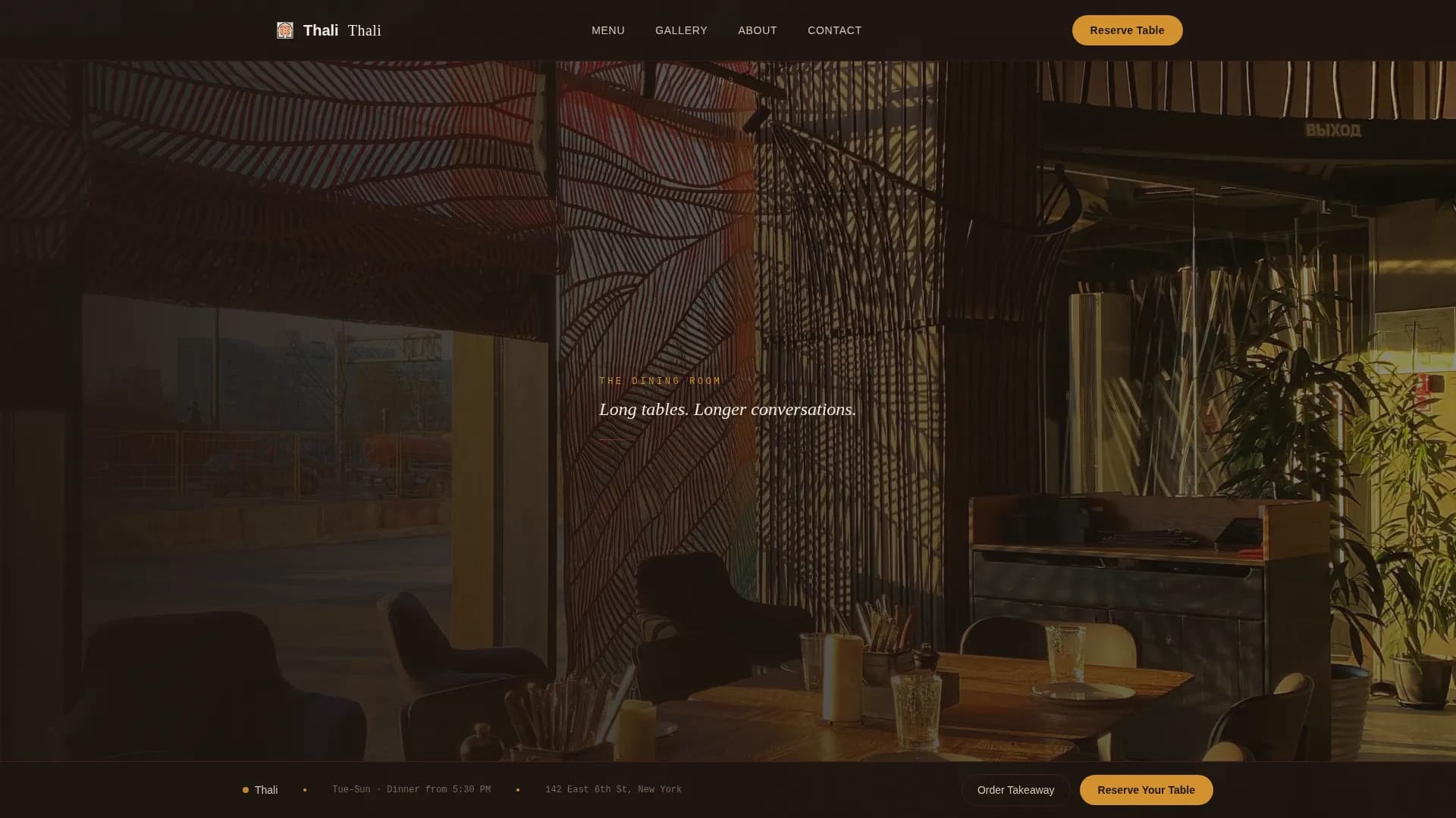 Restaurant & Dining Blog Website Template
