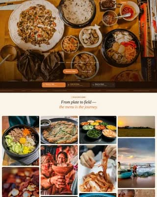 Restaurant & Dining Specialist Booking Website Template