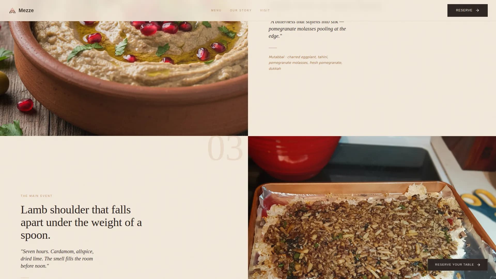 Restaurant & Dining Specialist Blog Website Template