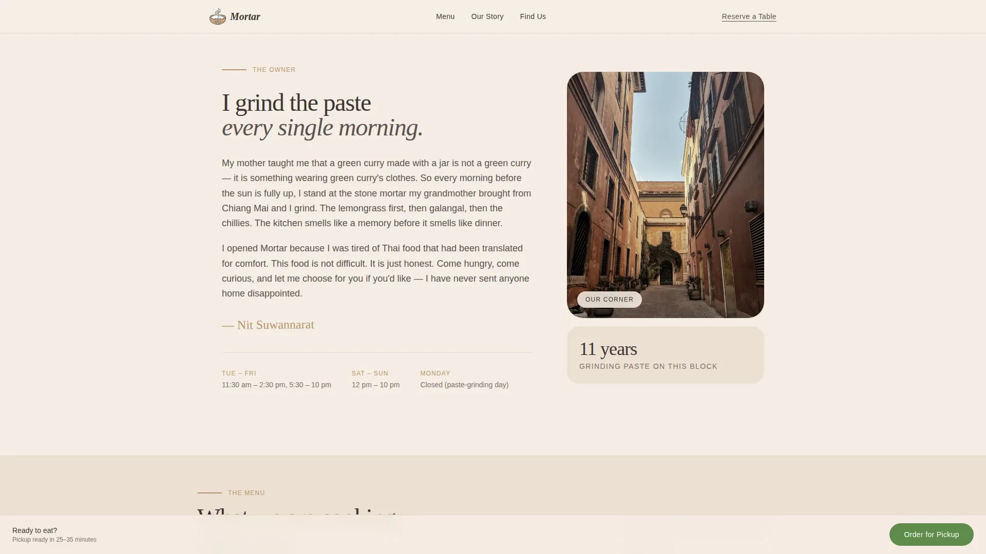 Restaurant & Dining Professional Website Template