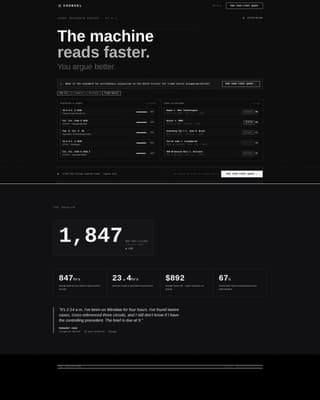 Counsel — Intelligent Legal Technology Landing Page Template