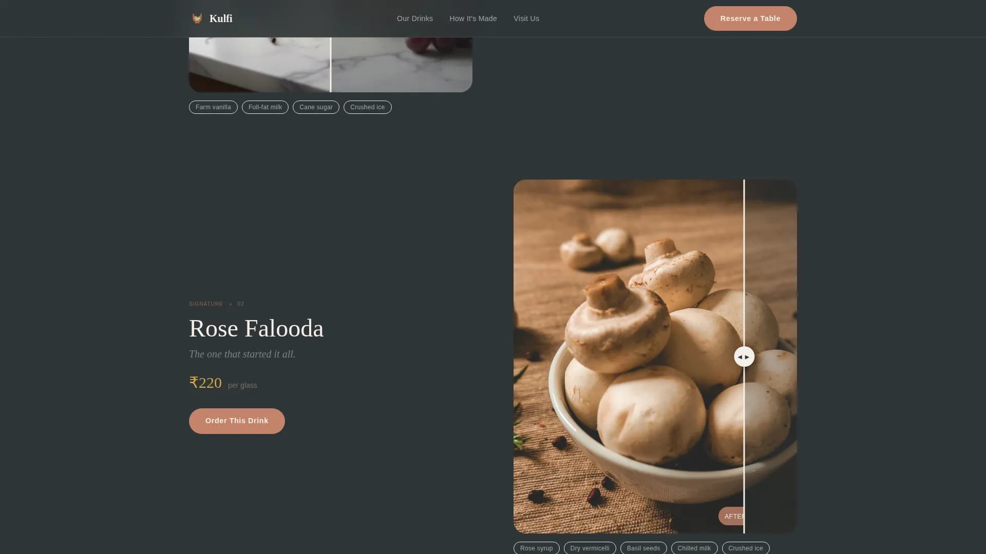 Regional & Specialty Restaurant Professional Website Template