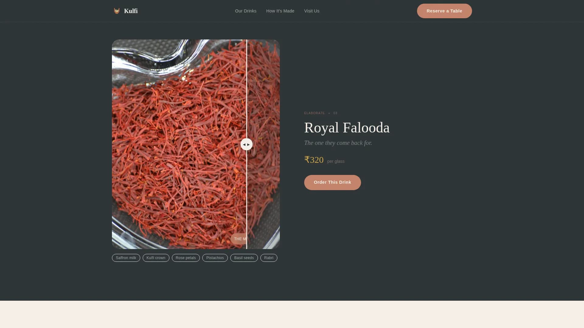 Regional & Specialty Restaurant Professional Website Template