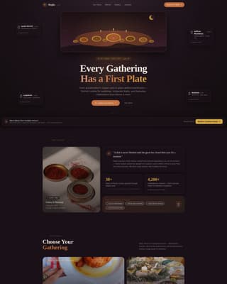 Middle Eastern Cuisine & Dining Residential Professional Website Template