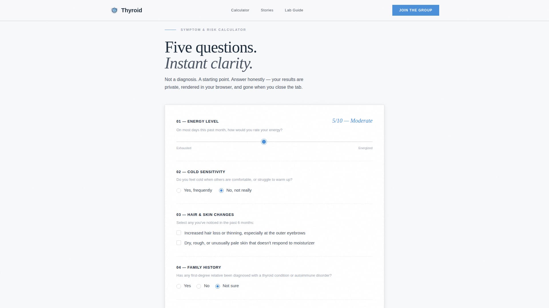 Thyroid Disorder Care Reviews Website Template