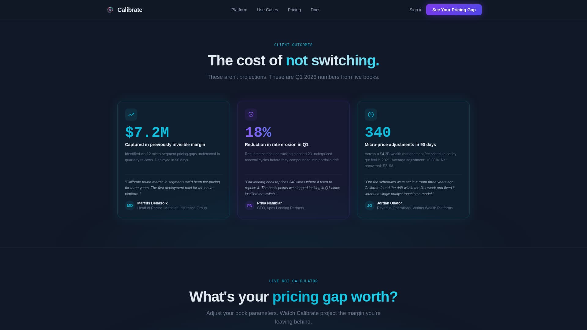 AI for Financial Pricing Website Template