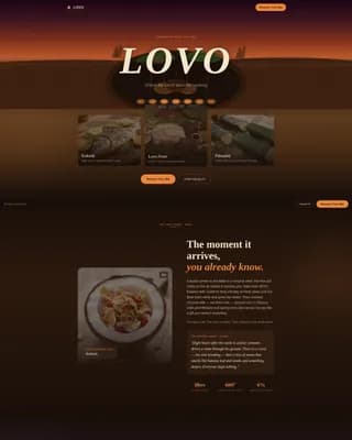 Fijian Cuisine Booking Website Template