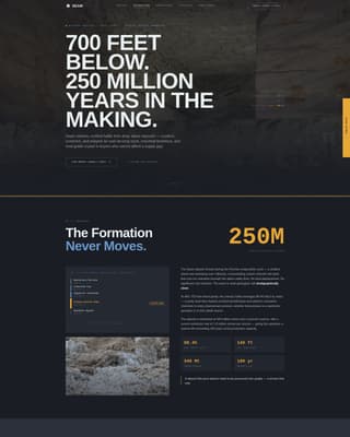 Seam - Precision Saltmining Landing Page Template