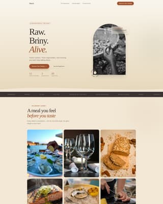 Meat & Seafood Professional Website Template