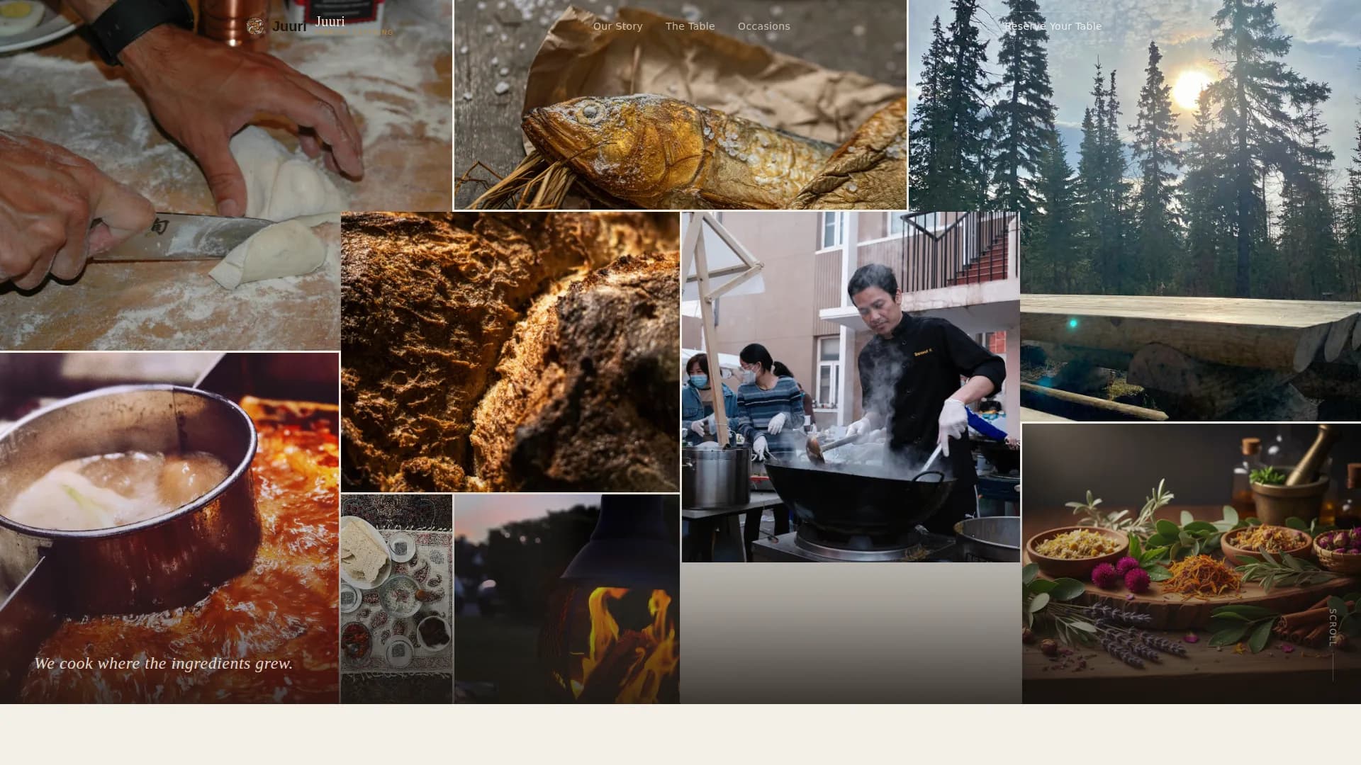 Juuri - Artisan Finnish Catering Landing Page Template