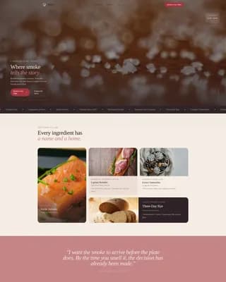 Savu — Artisan Nordic Restaurant Landing Page Template