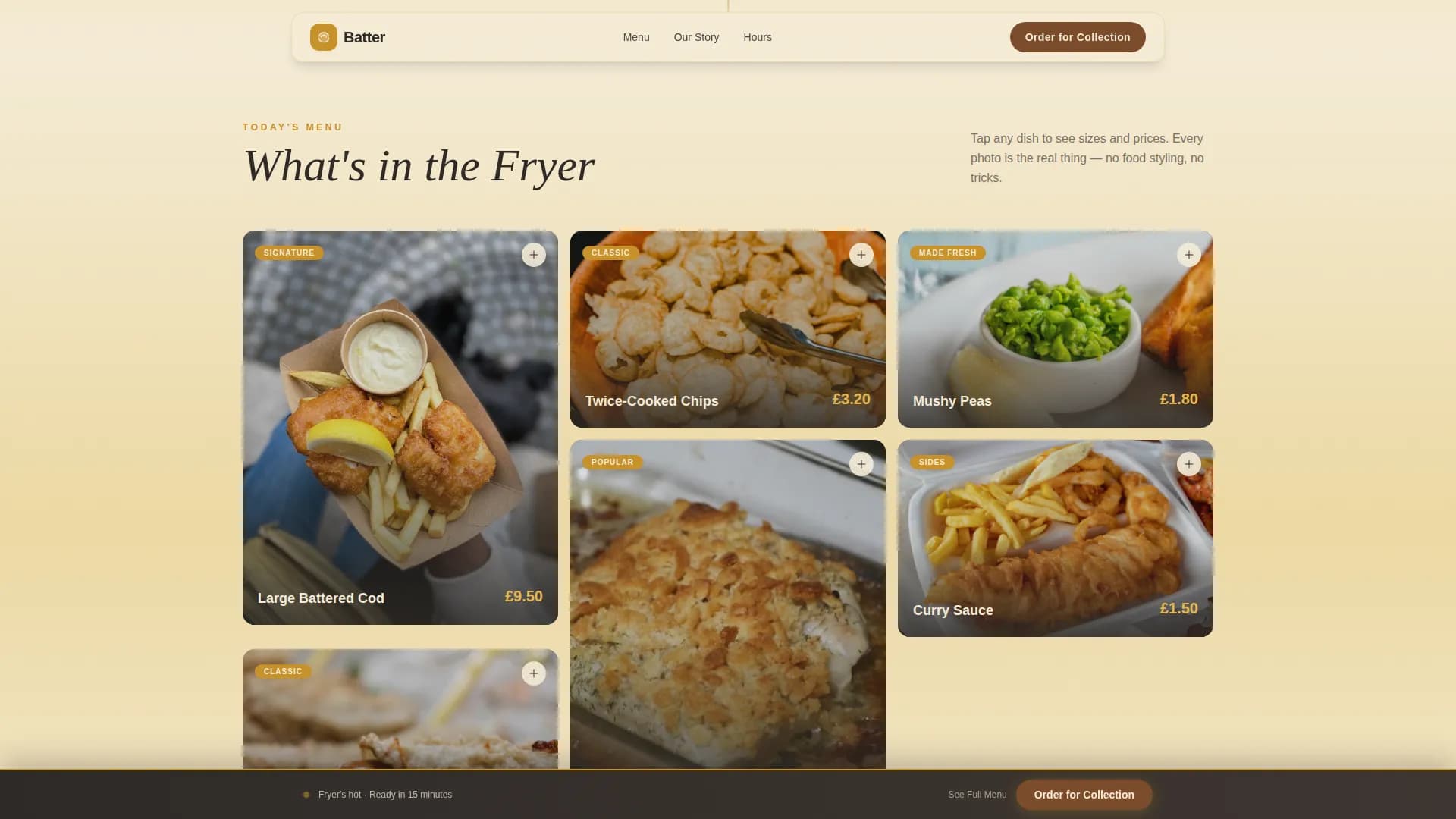 Regional & Specialty Restaurant Specialist Professional Website Template