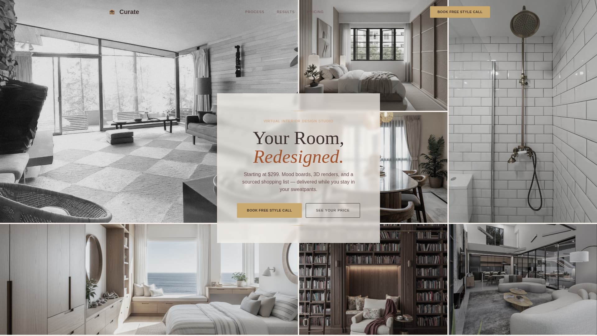 Curate - Luxe Edesign Landing Page Template