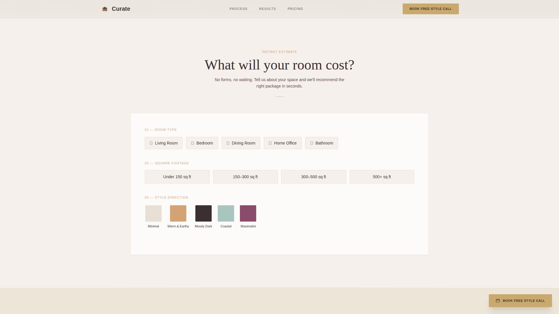 Curate - Luxe Edesign Landing Page Template
