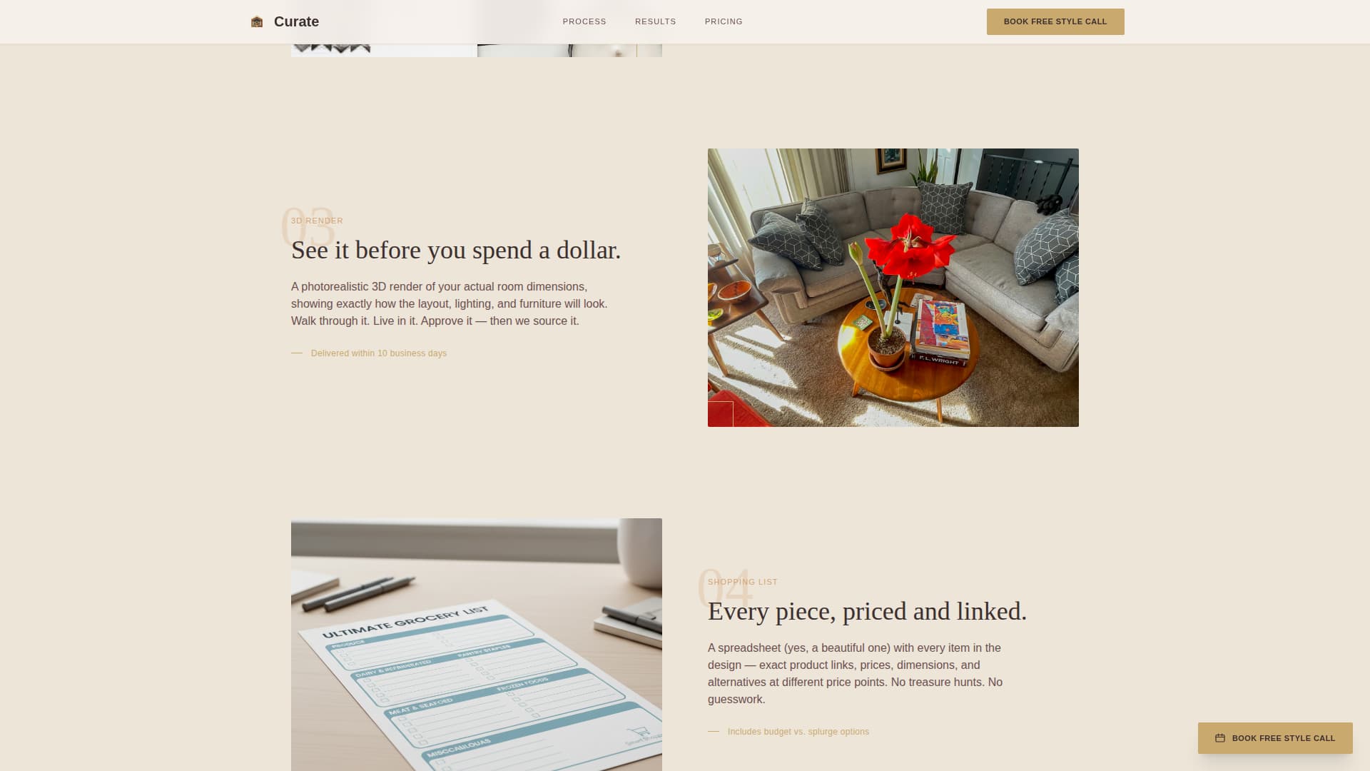 Curate - Luxe Edesign Landing Page Template