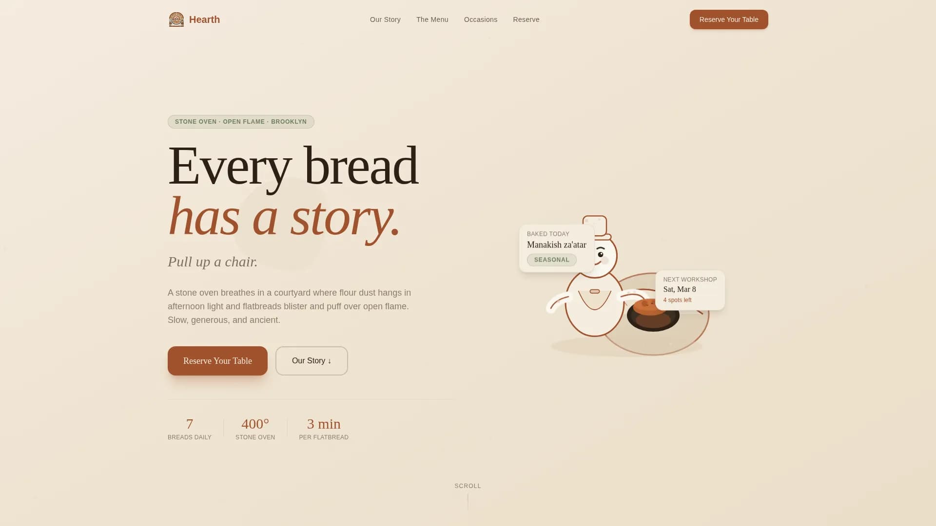 Regional & Specialty Restaurant Booking Website Template