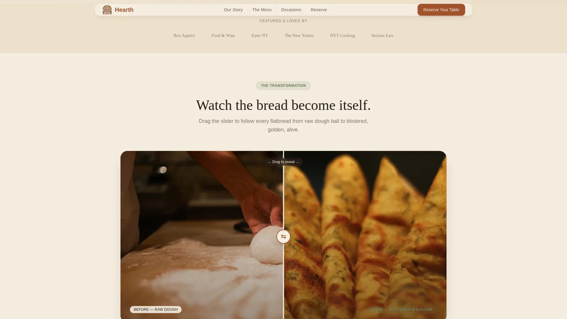 Regional & Specialty Restaurant Booking Website Template