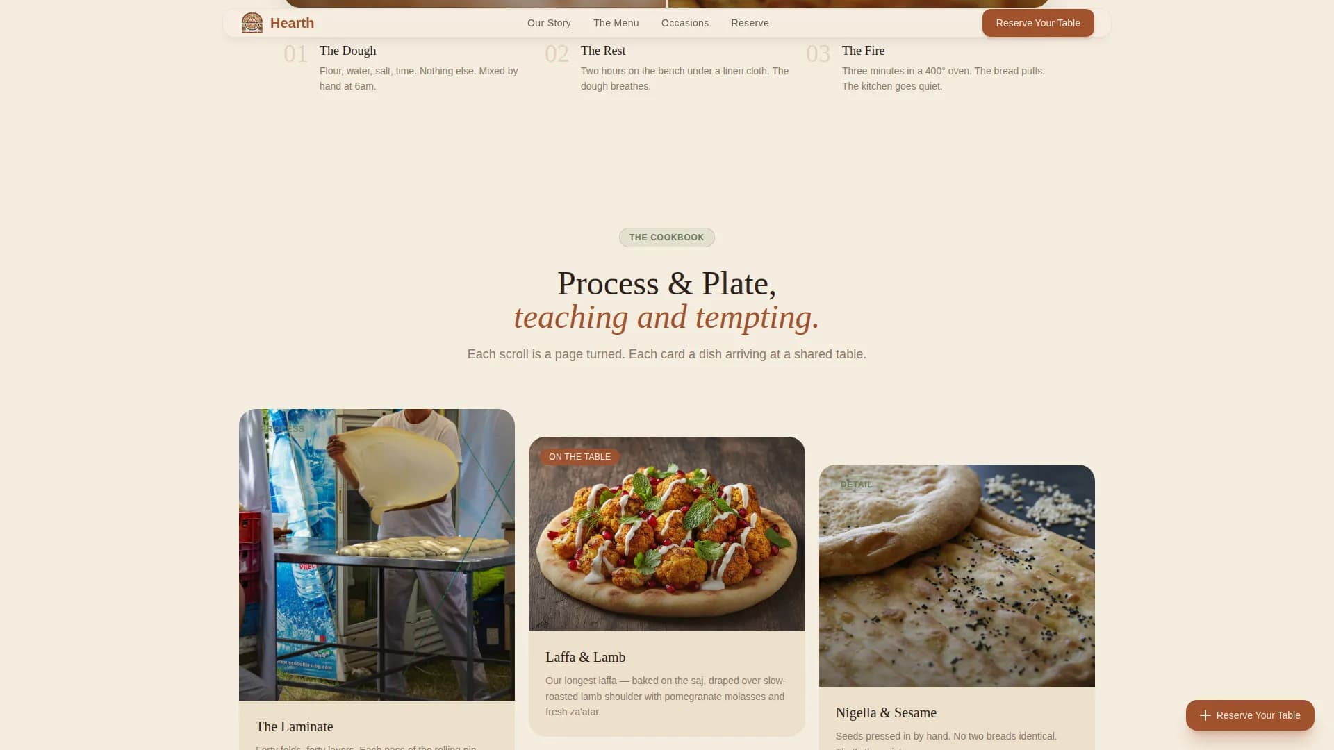 Regional & Specialty Restaurant Booking Website Template