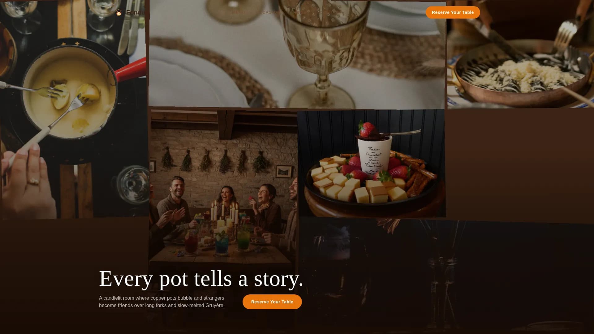 Regional & Specialty Restaurant Booking Website Template