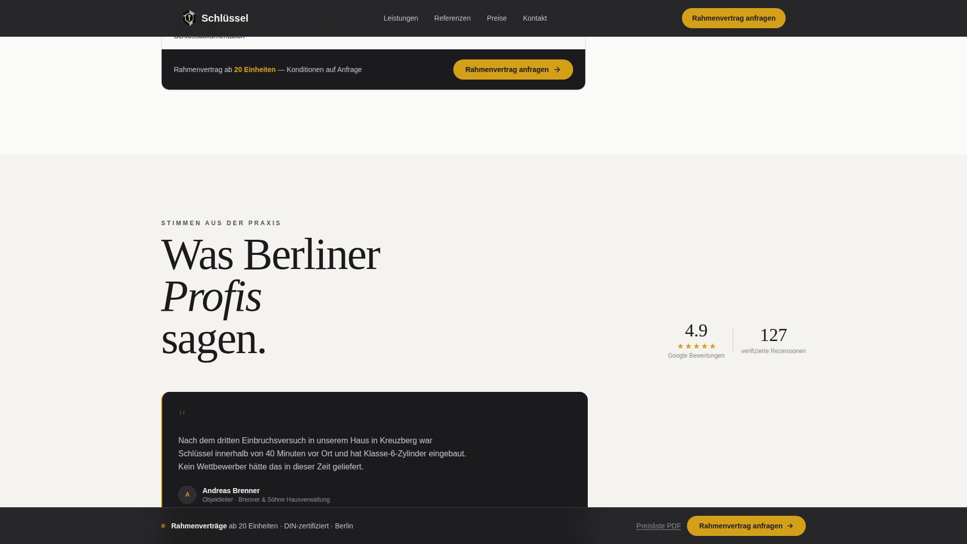 Schlssel - Precision Locksmith Landing Page Template