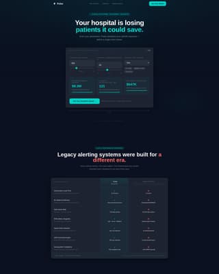 Pulse - Predictive Healthtech Landing Page Template