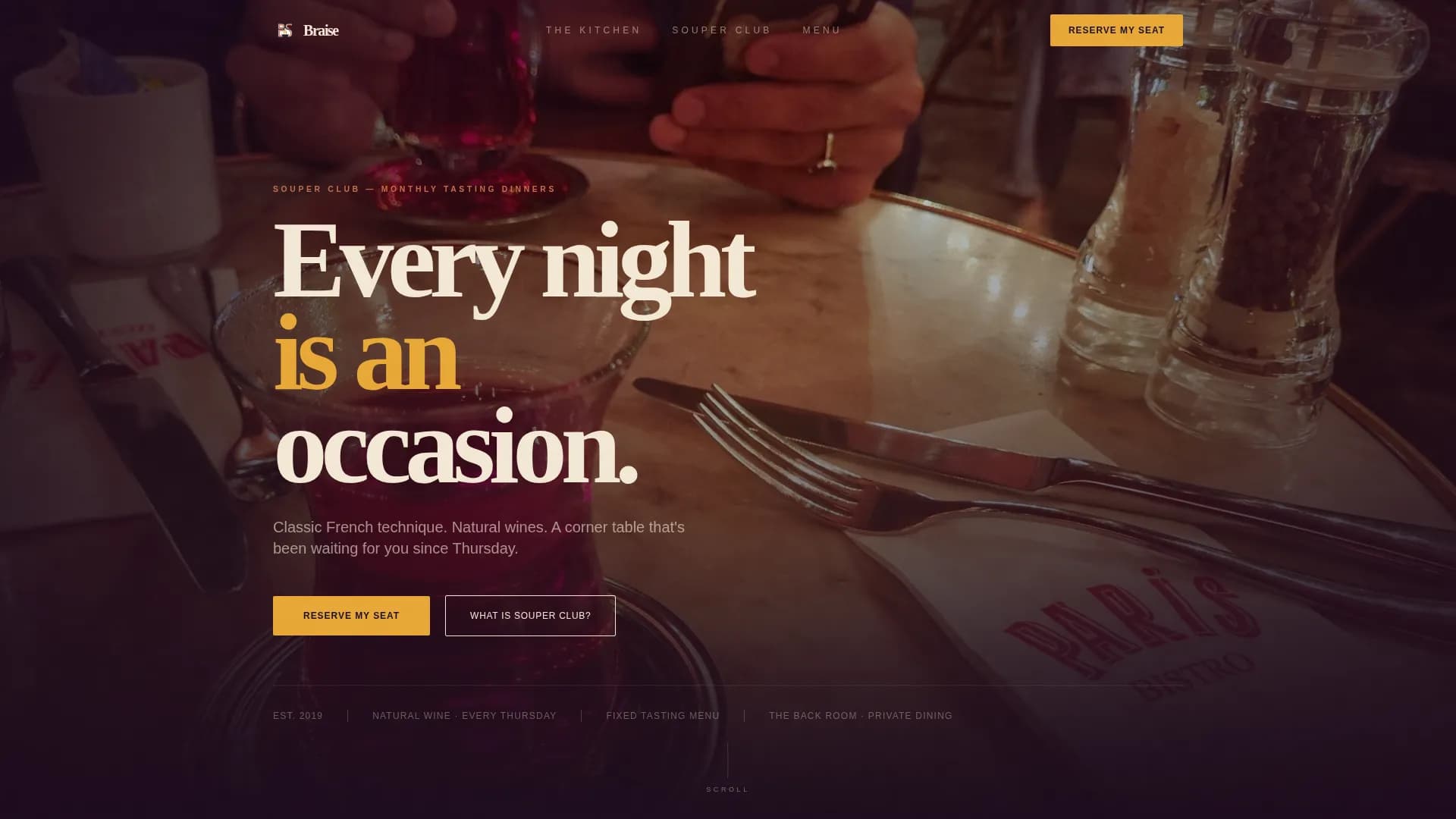 European Specialty Dining Professional Website Template