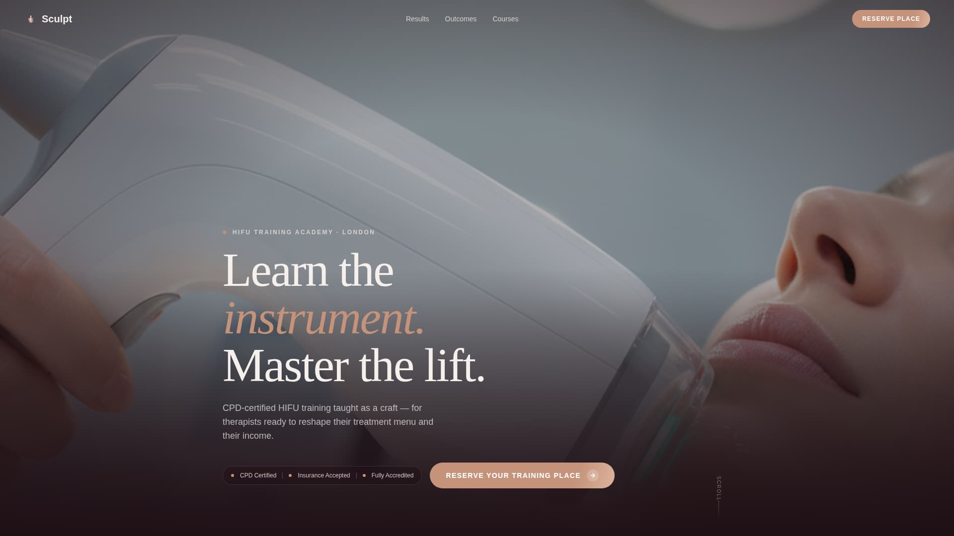 Sculpt - Precision Hifu Landing Page Template