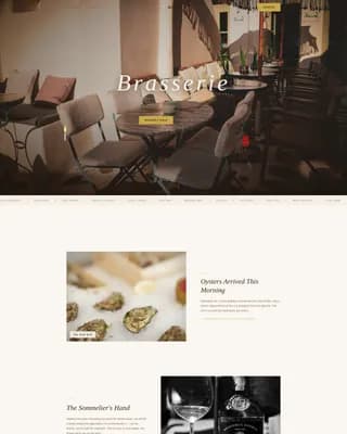 European Specialty Dining Booking Website Template