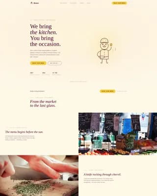 French Dining Booking Website Template