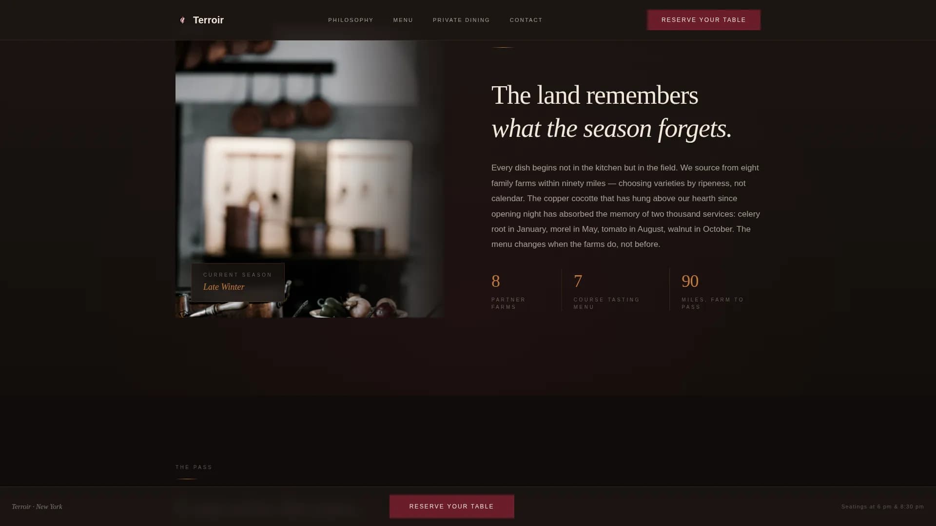 French Dining Booking Website Template