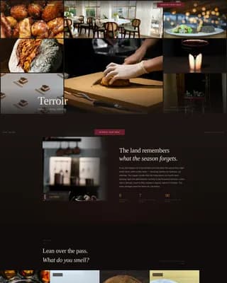 French Dining Booking Website Template