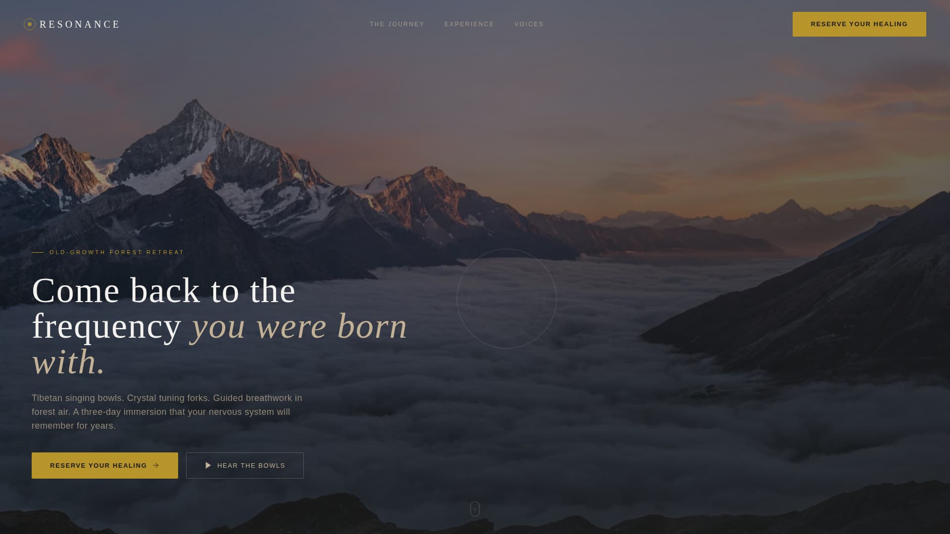 Wellness Modalities Booking Website Template