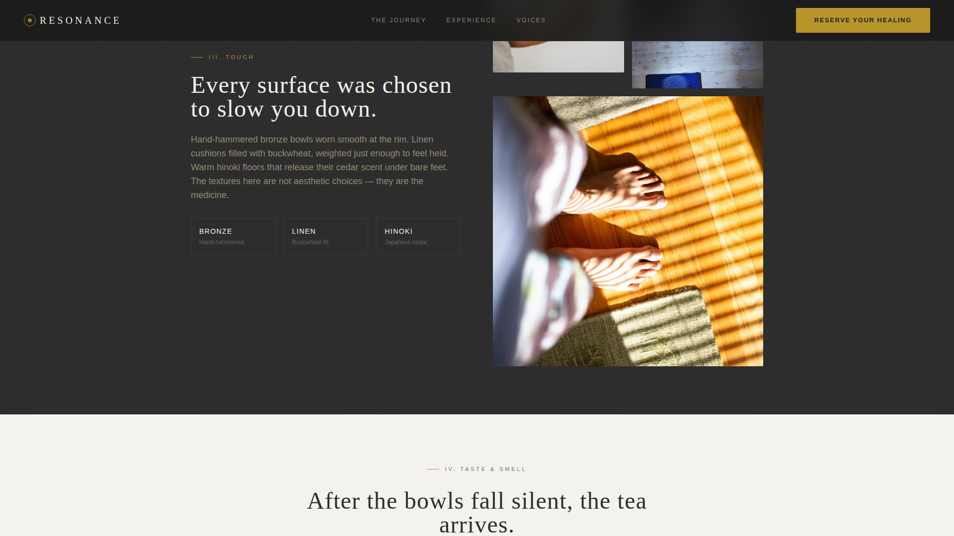Wellness Modalities Booking Website Template