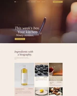 French Dining Specialist Professional Website Template