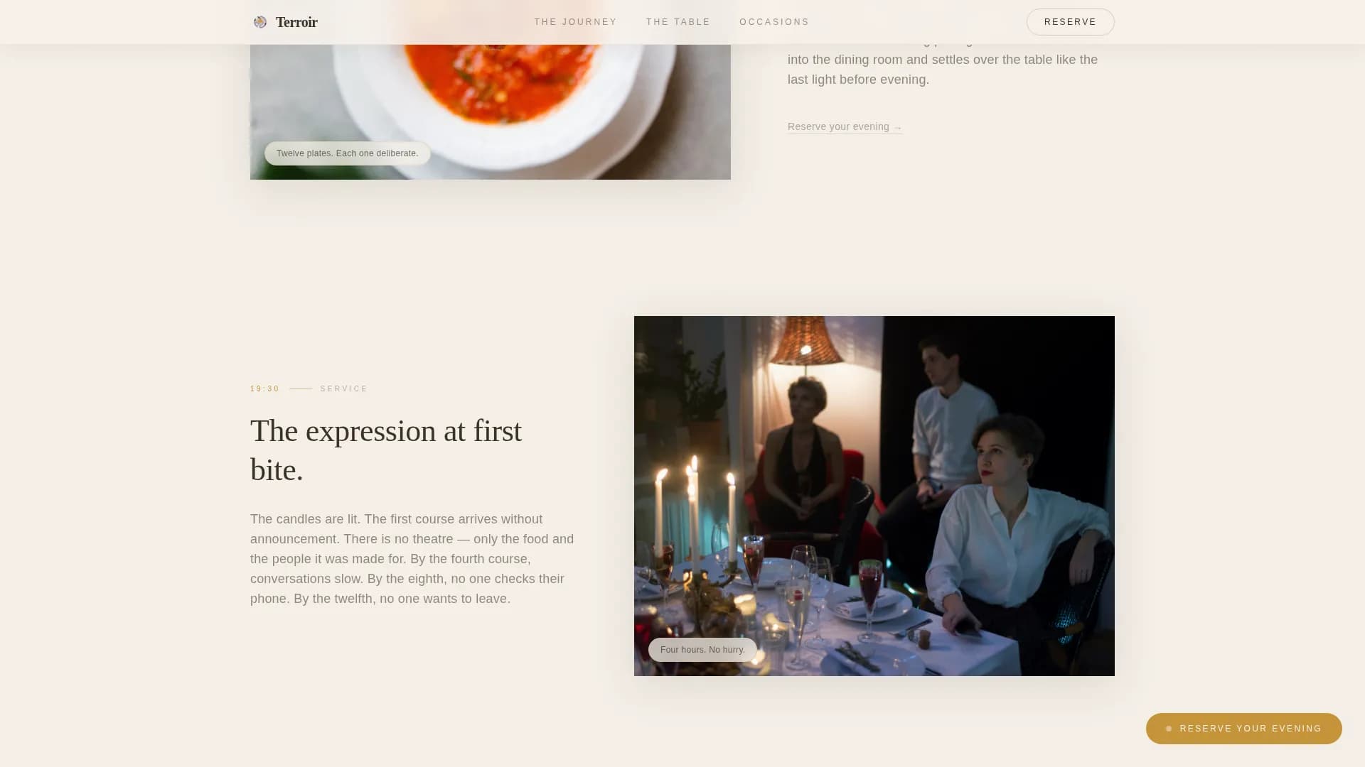 French Dining Advanced Professional Website Template
