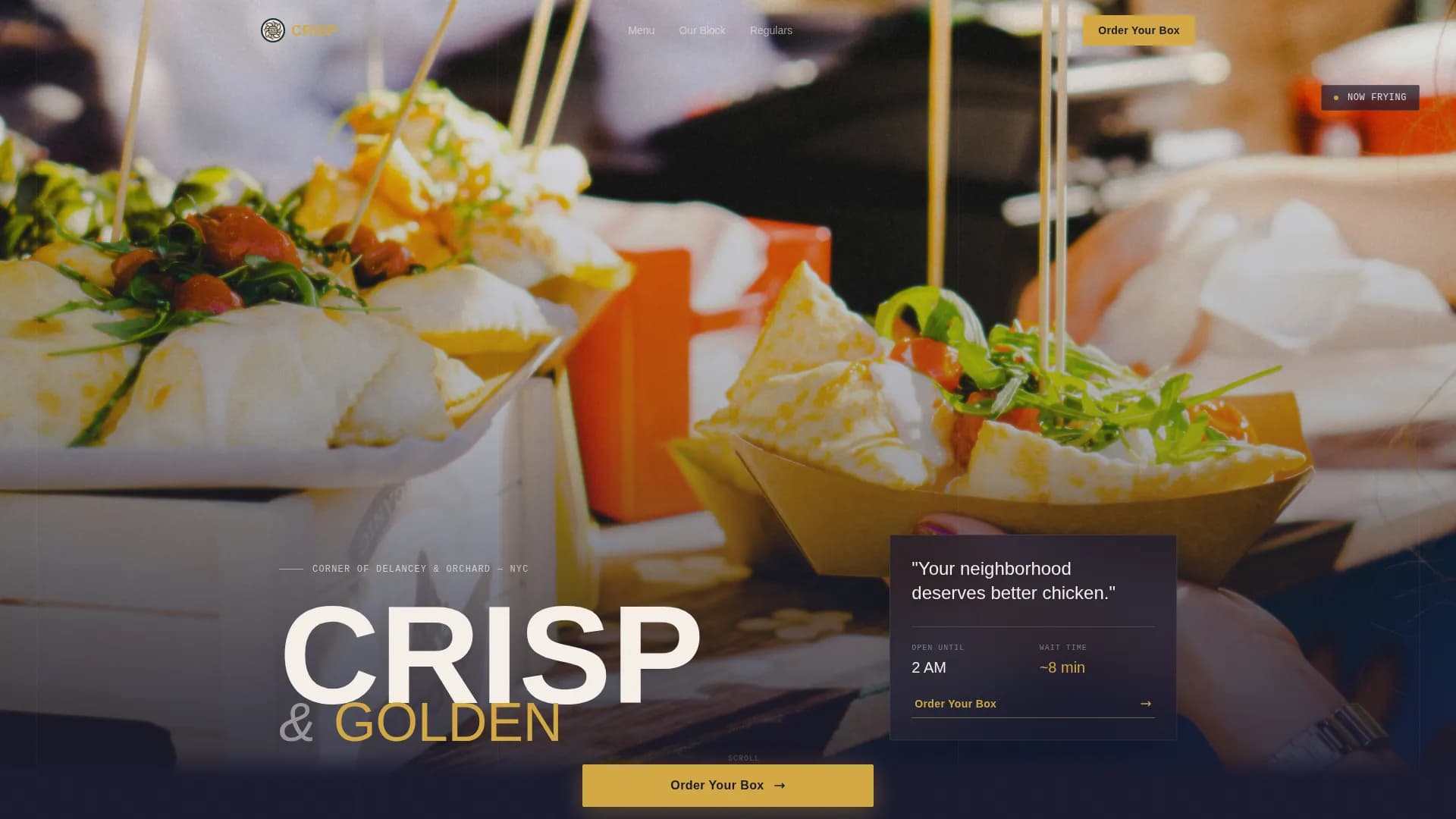 Quick Service & Takeaway Professional Website Template