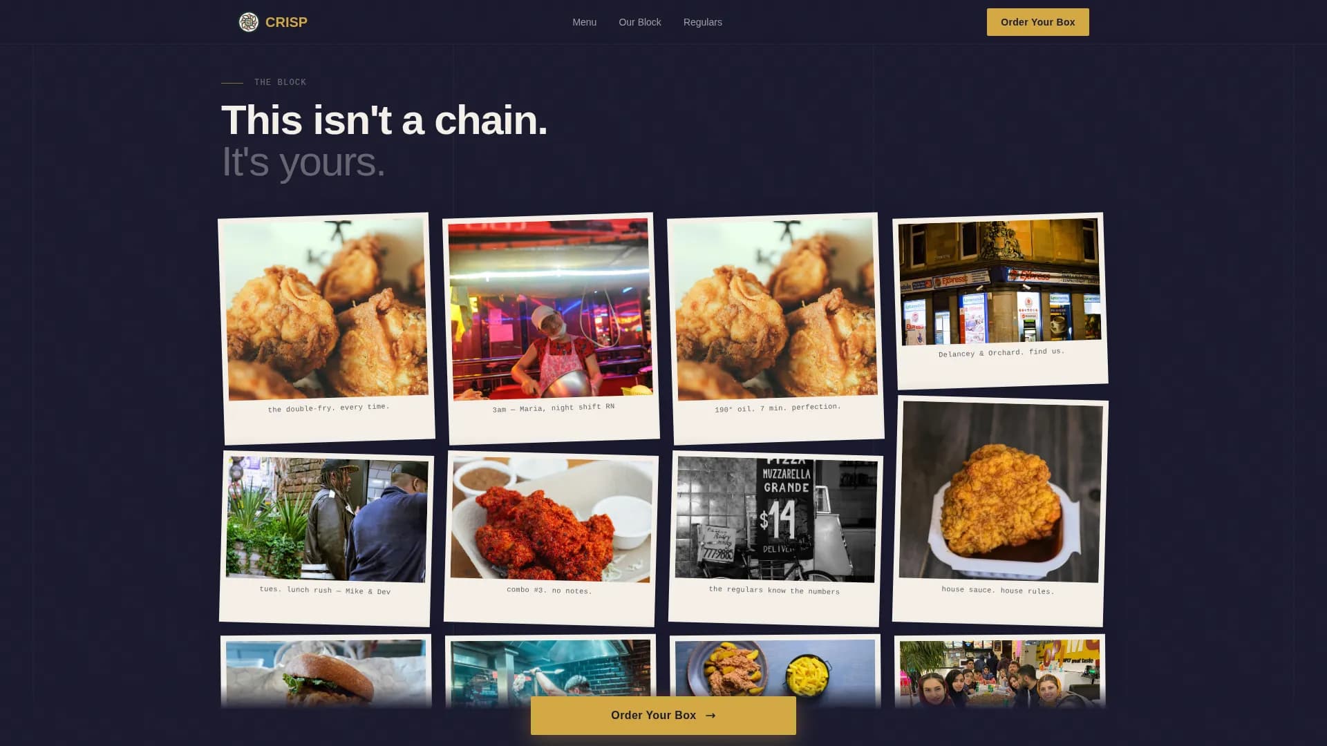 Quick Service & Takeaway Professional Website Template