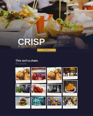 Quick Service & Takeaway Professional Website Template