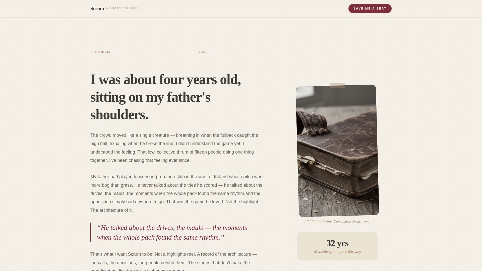 Sports Blog Pre-Launch Website Template